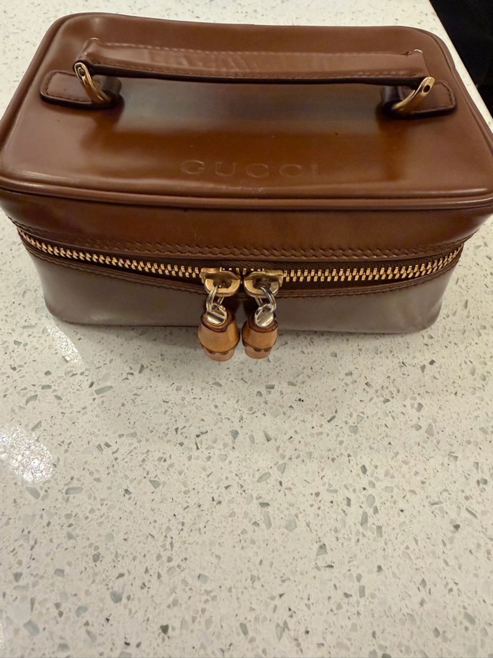 Gucci Bamboo Top-Handle Vanity Casr